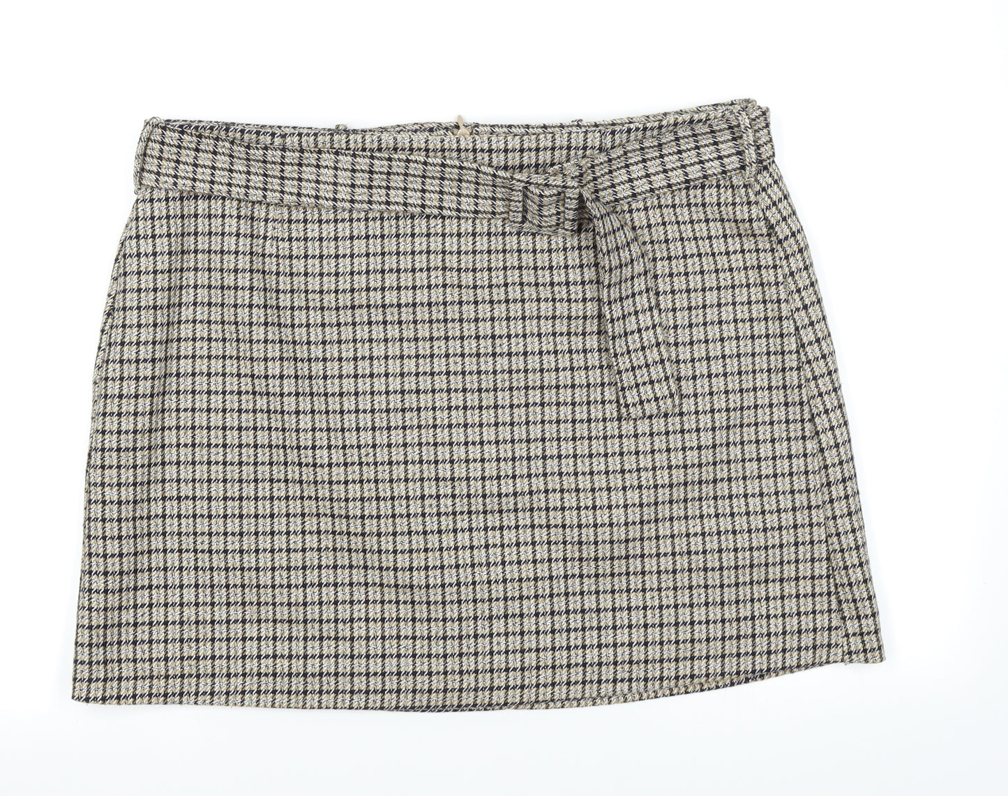 TU Womens Brown Plaid  Straight & Pencil Skirt Size 16