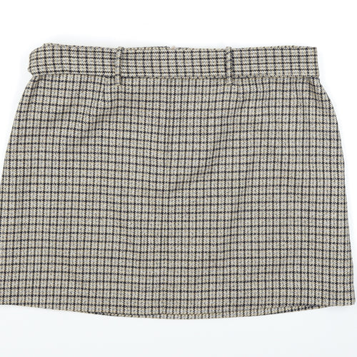 TU Womens Brown Plaid  Straight & Pencil Skirt Size 16