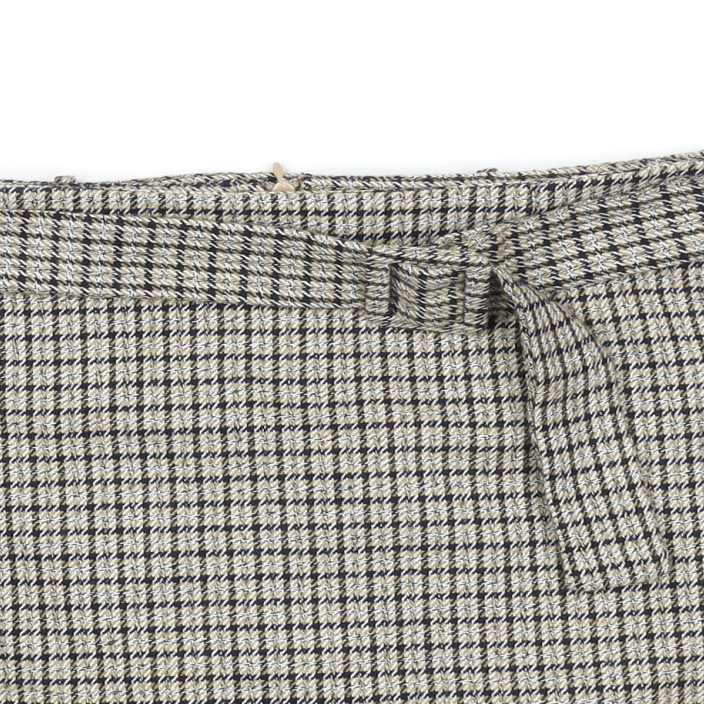 TU Womens Brown Plaid  Straight & Pencil Skirt Size 16