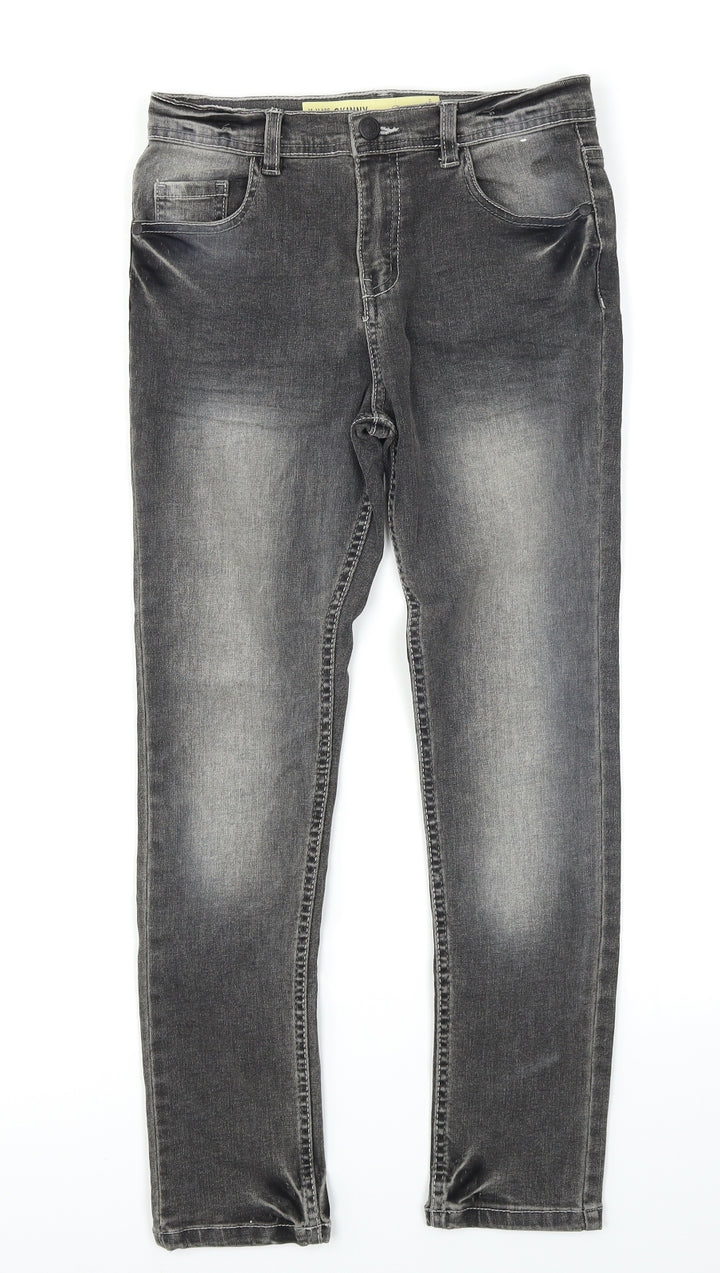 Denim Co Girls Grey Denim Skinny Jeans Size 10-11 Years