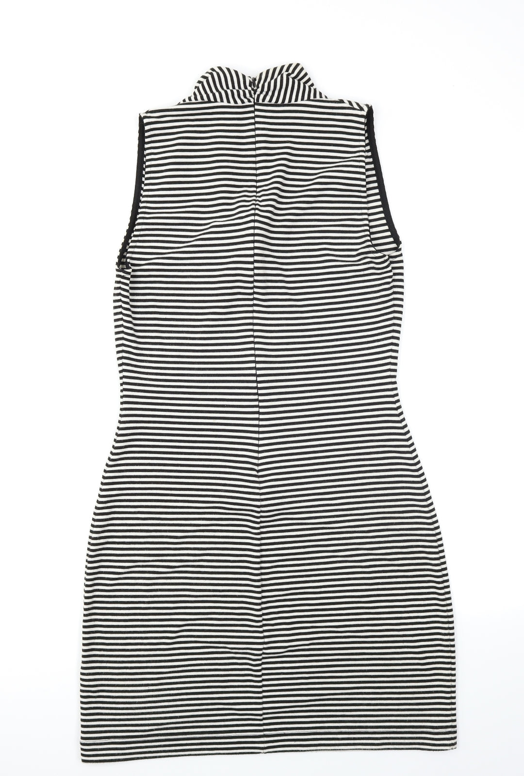 French Connection Womens Black Striped  Bodycon  Size 12