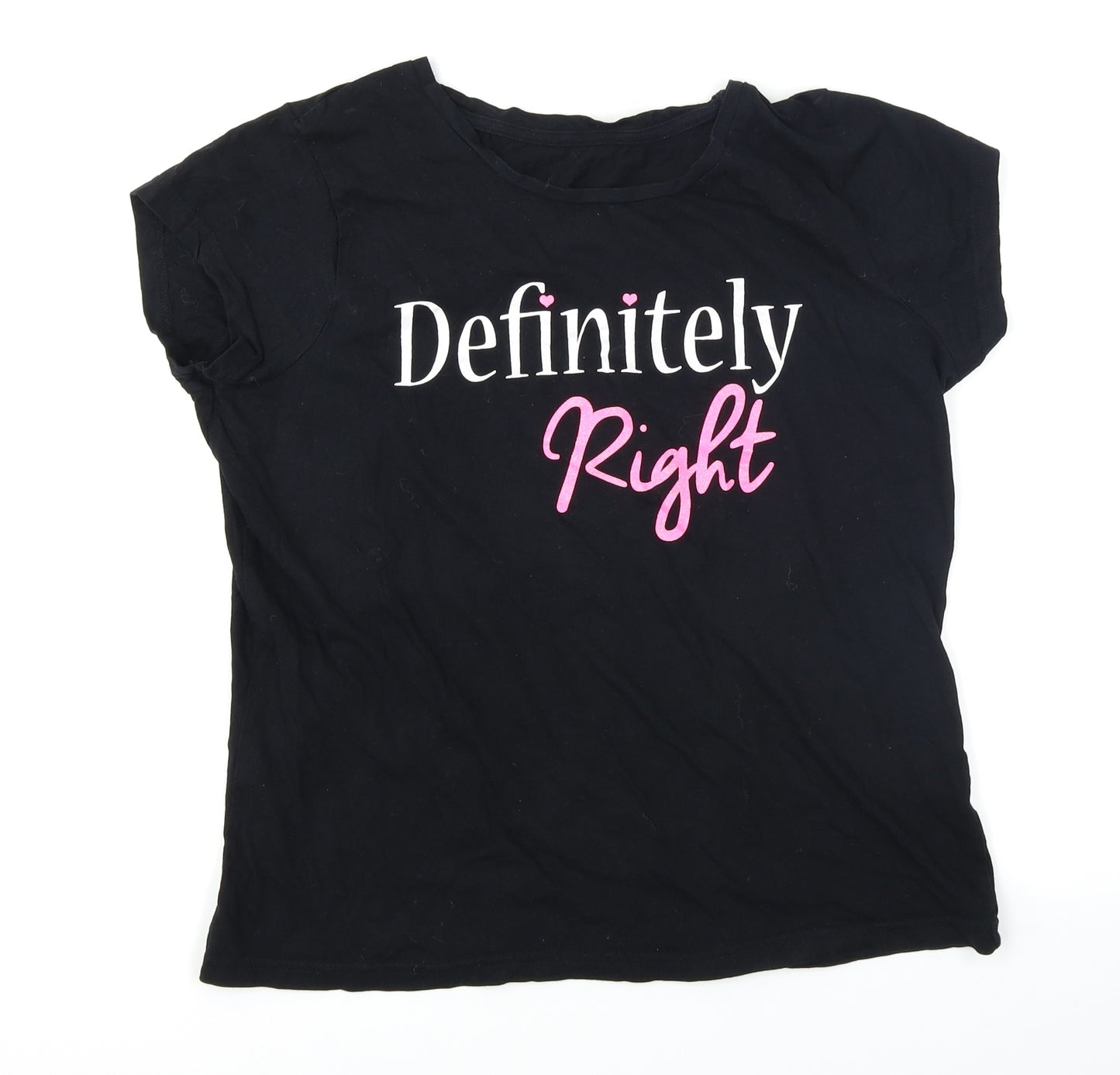 George Womens Black   Basic T-Shirt Size M
