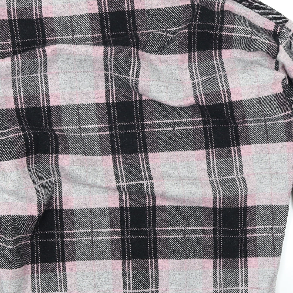 River Island Womens Pink Plaid  Pullover Jumper Size 16