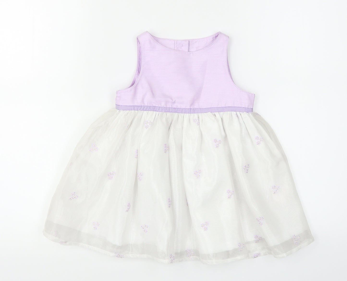 Marks & Spencer Girls Purple Floral  Fit & Flare  Size 12-18 Months