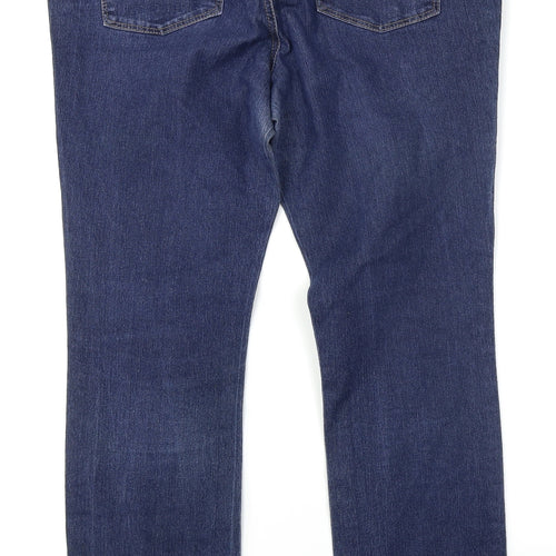 Dorothy Perkins Womens Blue  Denim Bootcut Jeans Size 14 L27 in