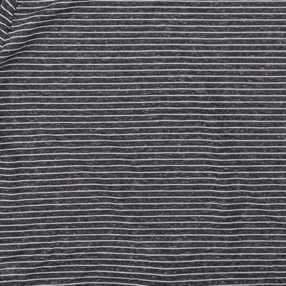 TU Womens Grey Striped  Basic T-Shirt Size 16