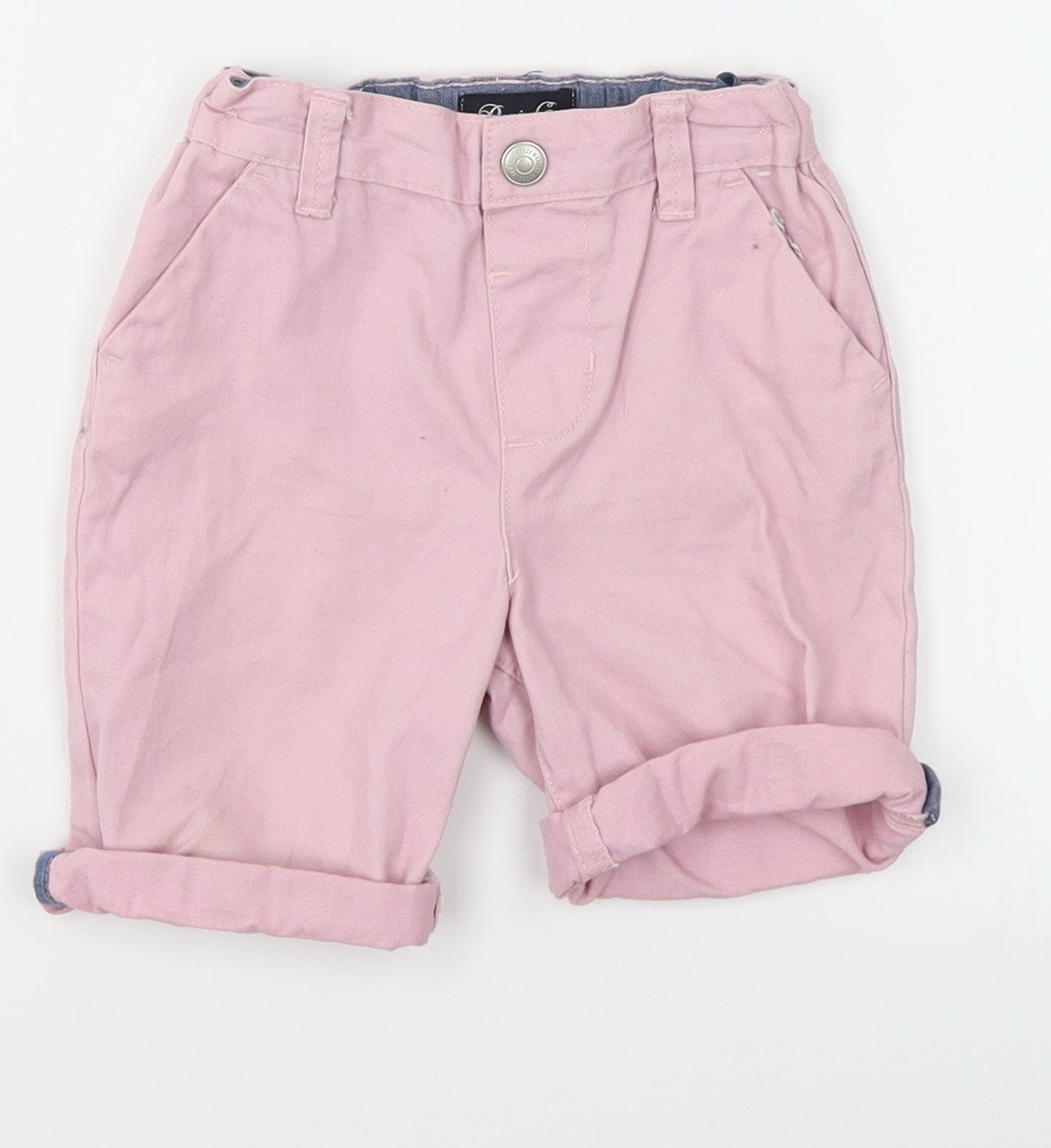 Denim Co Boys Pink  Denim Cargo Shorts Size 2-3 Years