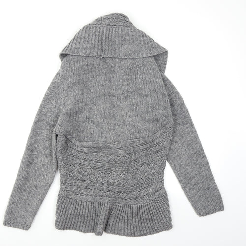 Evie Womens Grey   Cardigan Jumper Size 16