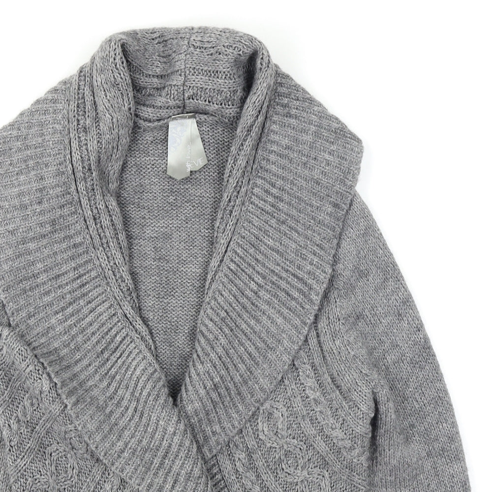 Evie Womens Grey   Cardigan Jumper Size 16