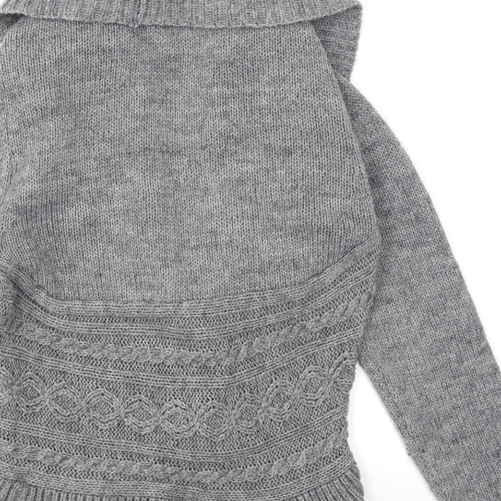 Evie Womens Grey   Cardigan Jumper Size 16
