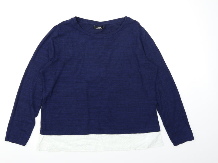 Wallis Womens Blue   Pullover Jumper Size 16