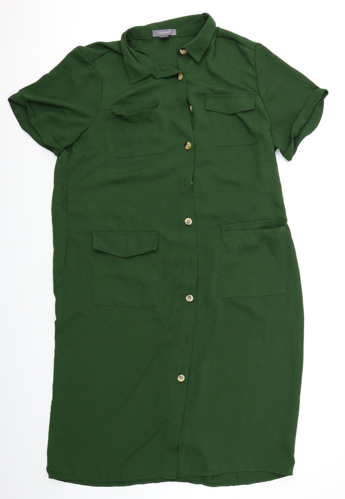 Primark Womens Green   Shirt Dress  Size 18