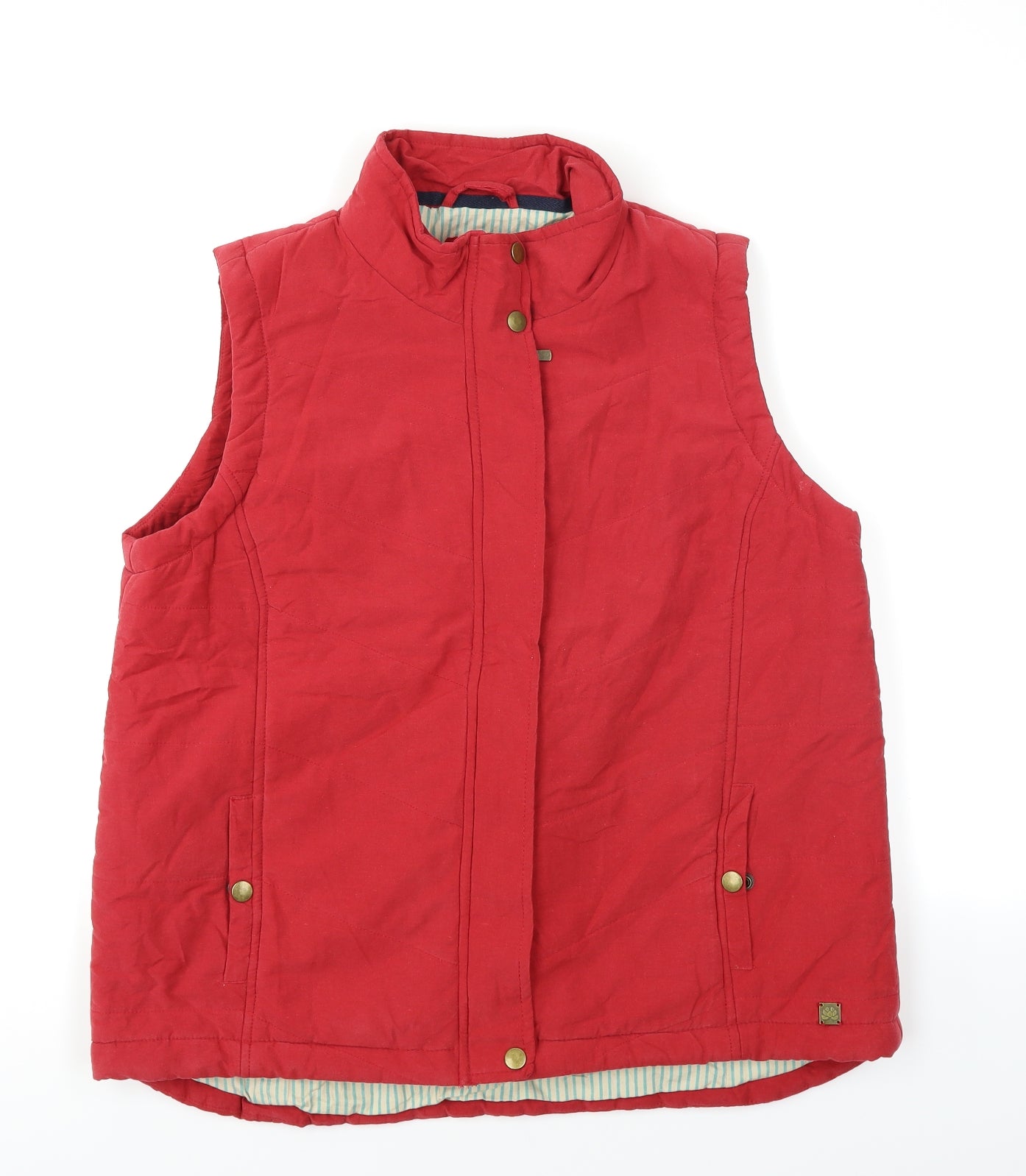 iZ Mens Red   Gilet Coat Size L