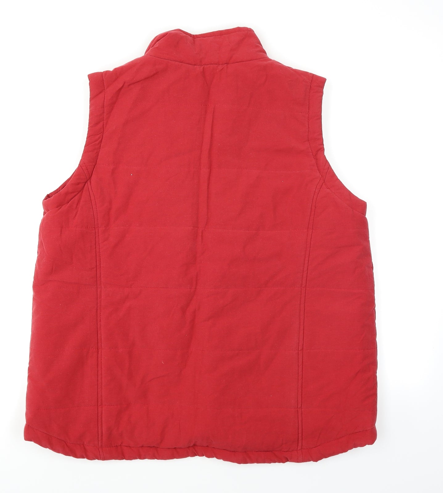 iZ Mens Red   Gilet Coat Size L