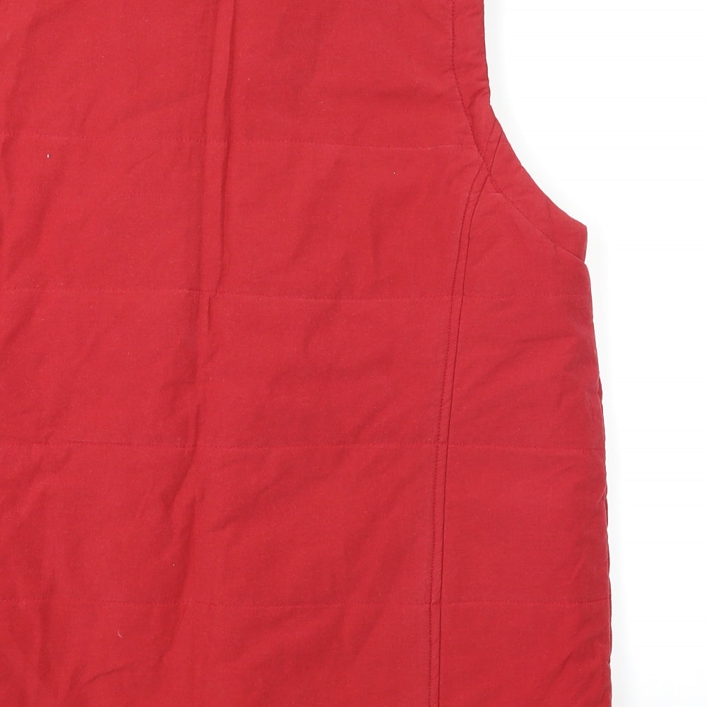 iZ Mens Red   Gilet Coat Size L
