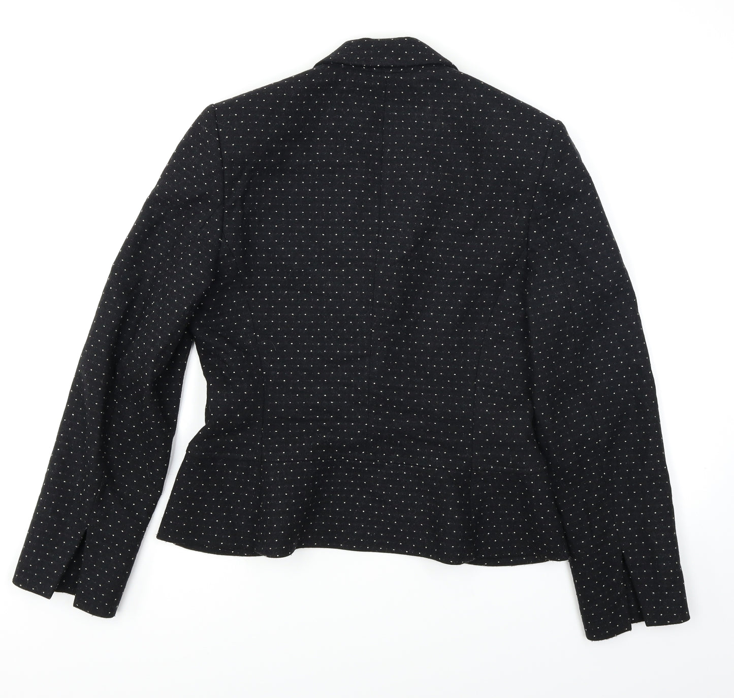 Sticky Fingers Womens Black Polka Dot  Jacket Blazer Size 10