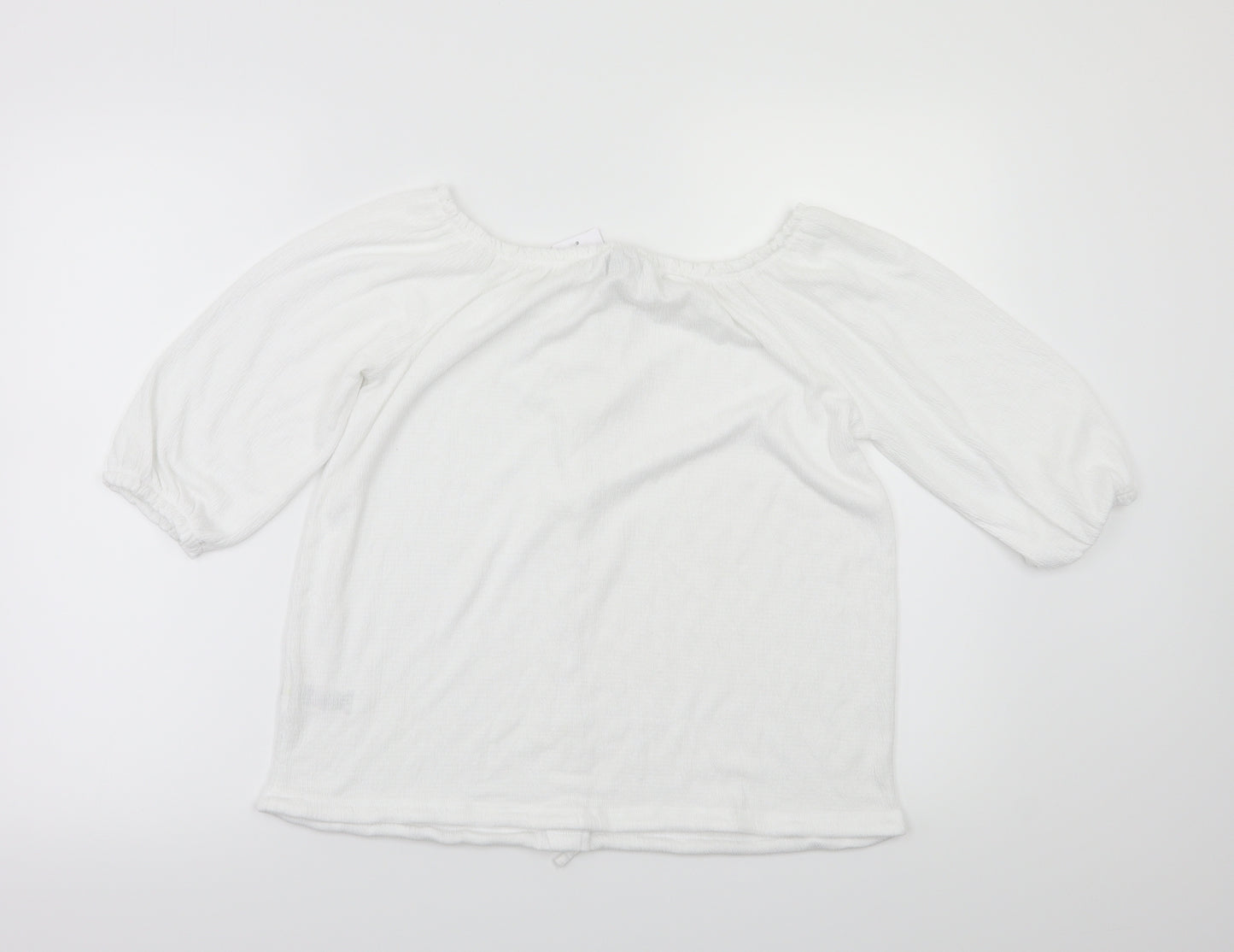 payapa Womens White   Basic T-Shirt Size 10