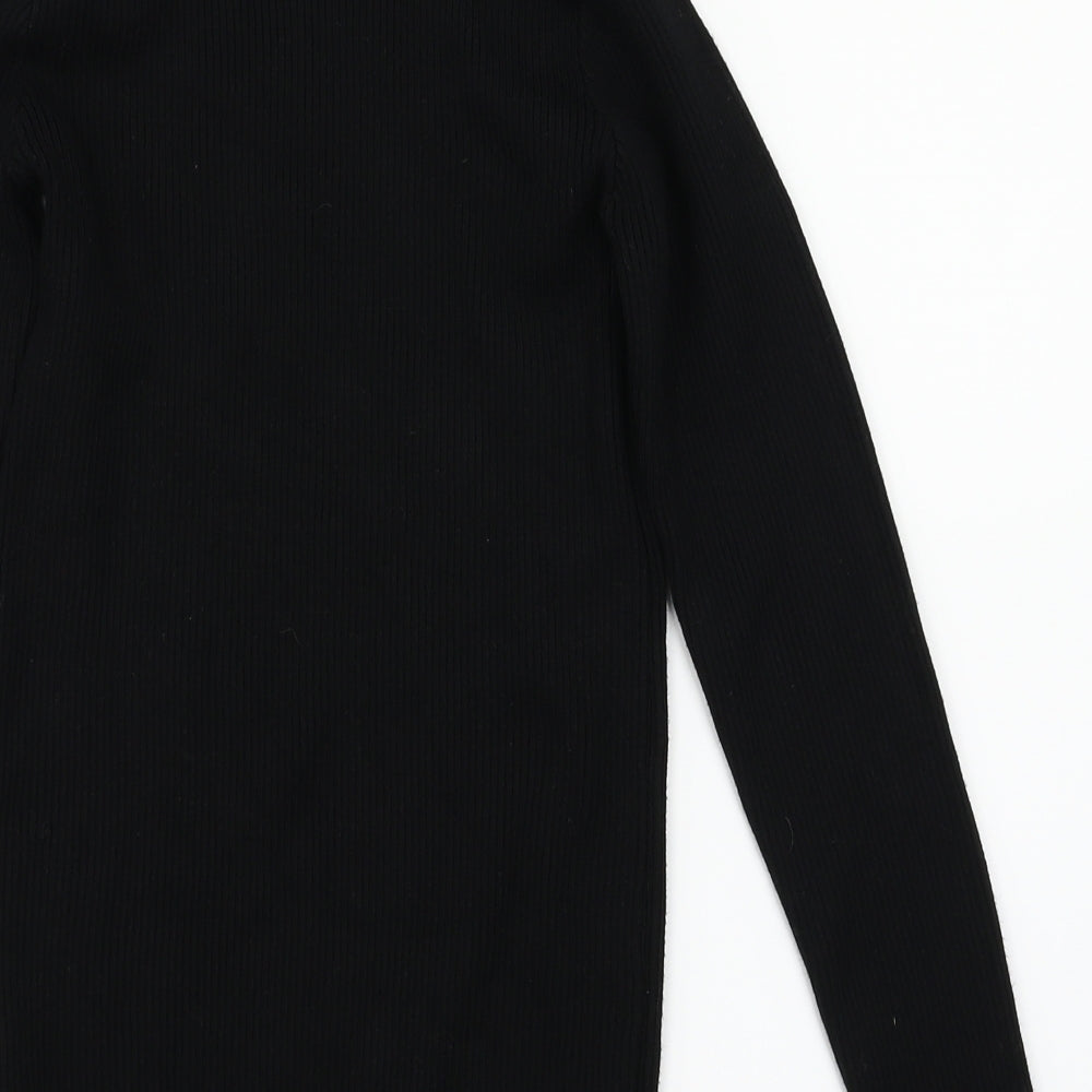 Primark Girls Black   Basic T-Shirt Size 12-13 Years