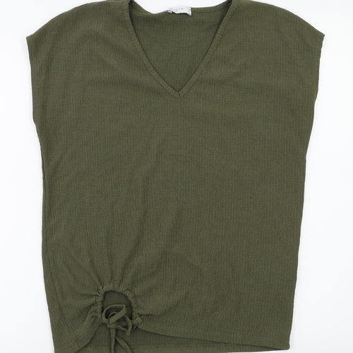 Papaya Womens Green   Basic Polo Size 10