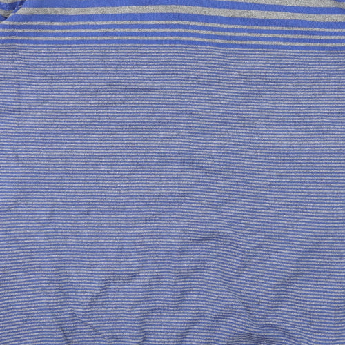 NEXT Mens Blue Striped  Pullover Hoodie Size L