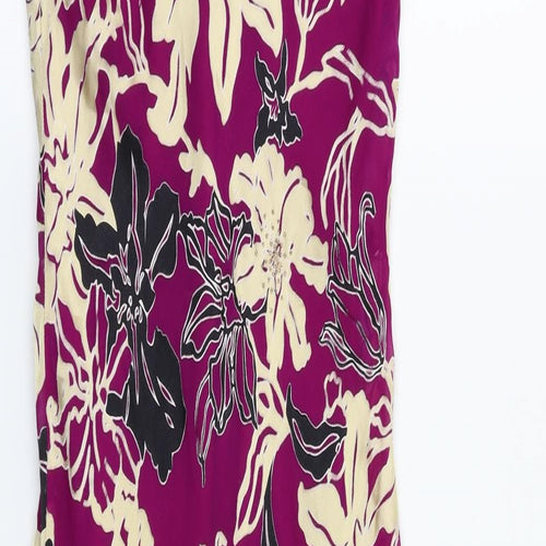 cc Womens Purple Floral  Fit & Flare  Size 10