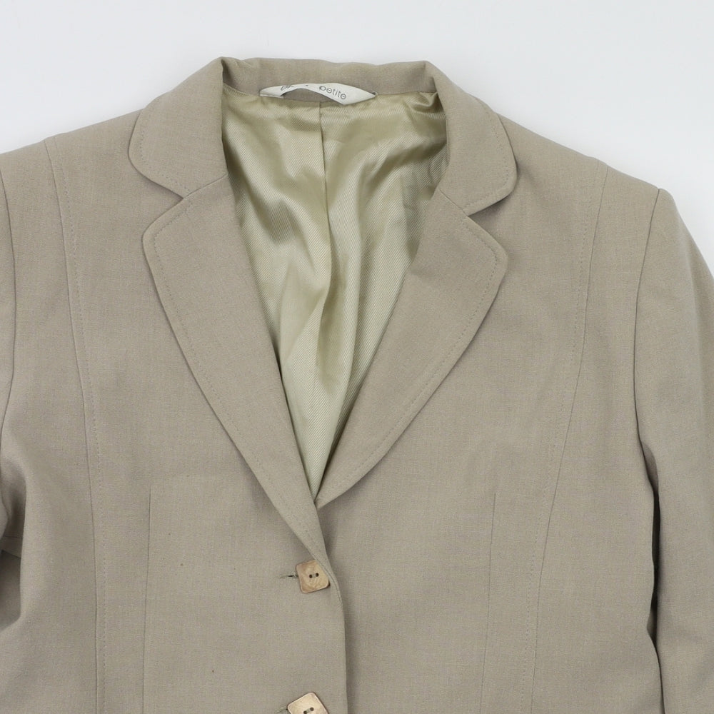 BHS Womens Beige   Jacket Blazer Size 14