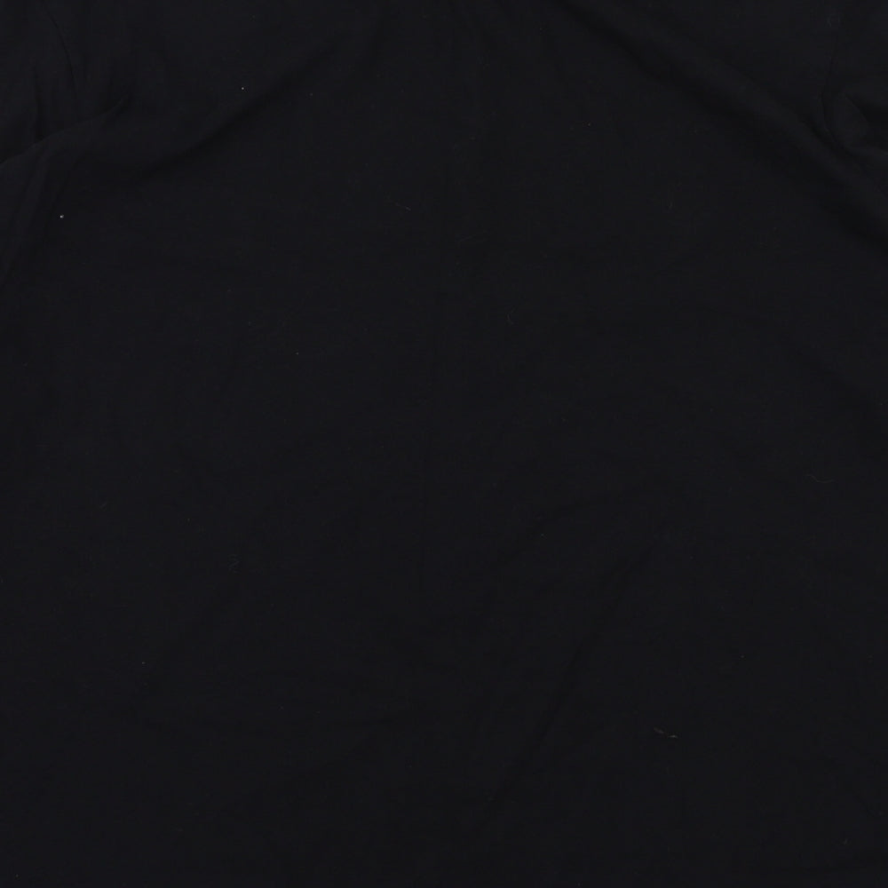 Pretty Little Thing  Womens Black Houndstooth  Basic T-Shirt Size M