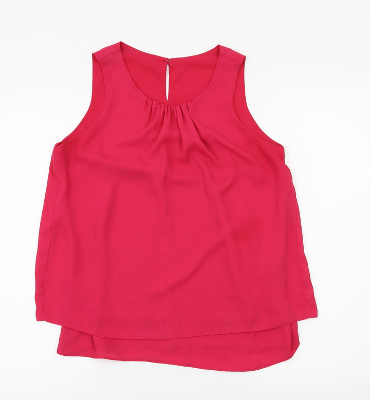 Wallis Womens Pink Basic Blouse Size 8