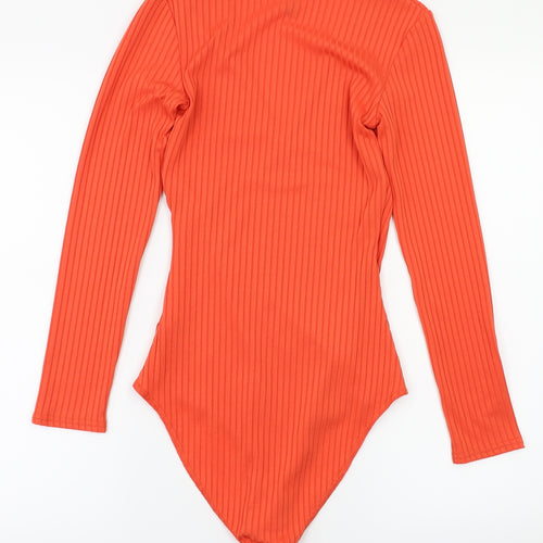 Nobody's Child Womens Orange   Bodysuit One-Piece Size 8