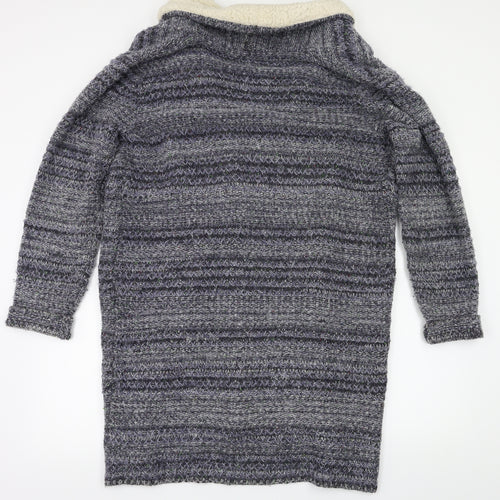 Seen Worn Kept Womens Blue   Cardigan Jumper Size L