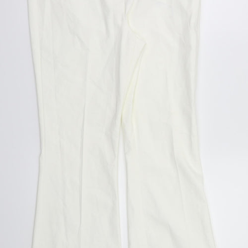 M&S Womens Ivory   Trousers  Size 14 L31 in