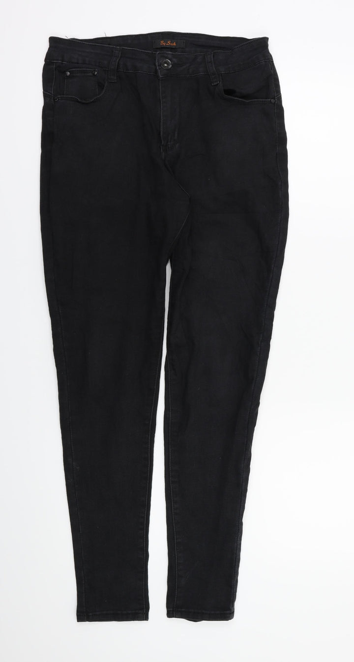 by sasha Womens Black Skinny Jeans Size 10 L28 in