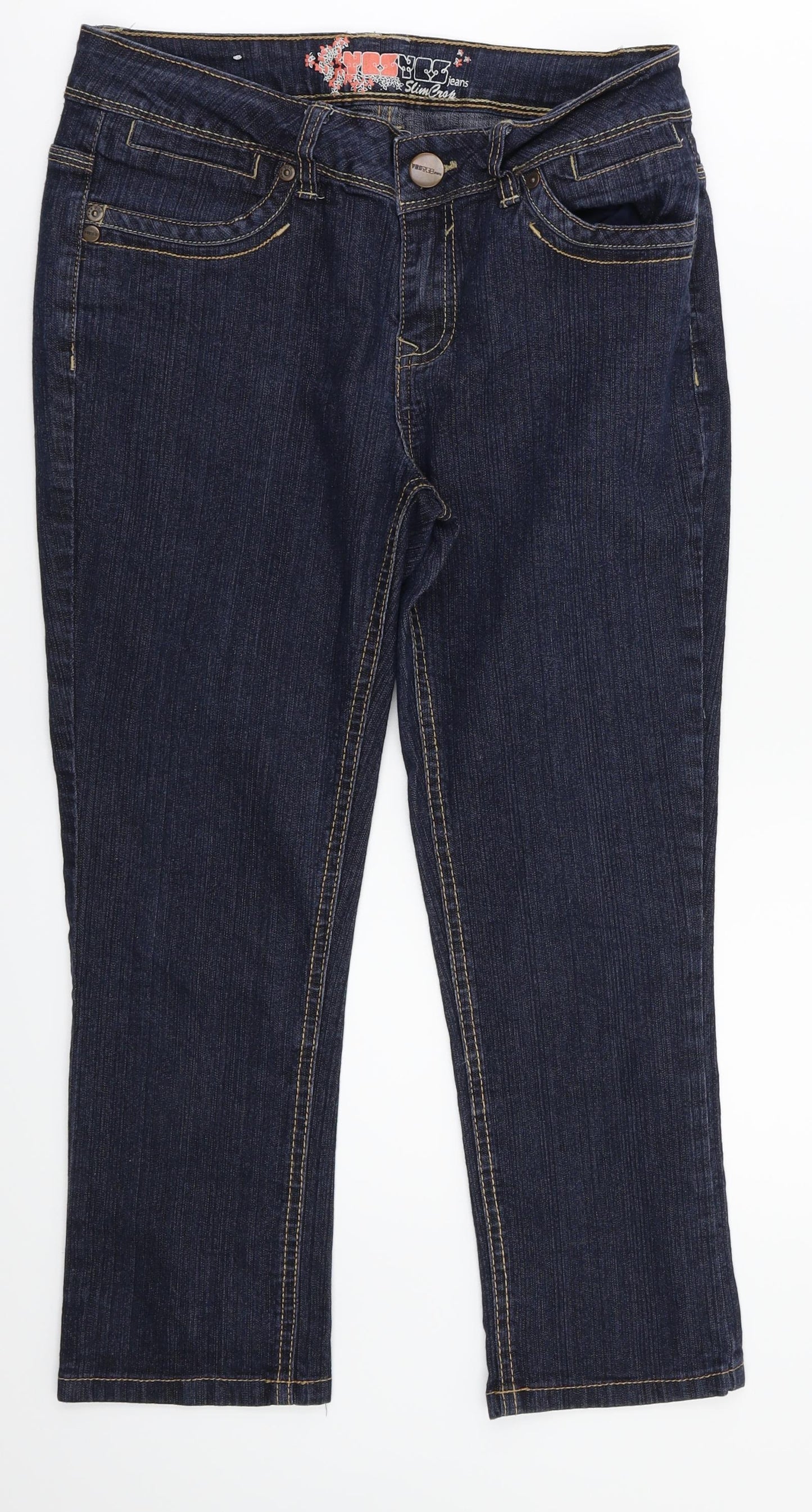 yesyes Womens Blue   Capri Jeans Size 10 L23 in