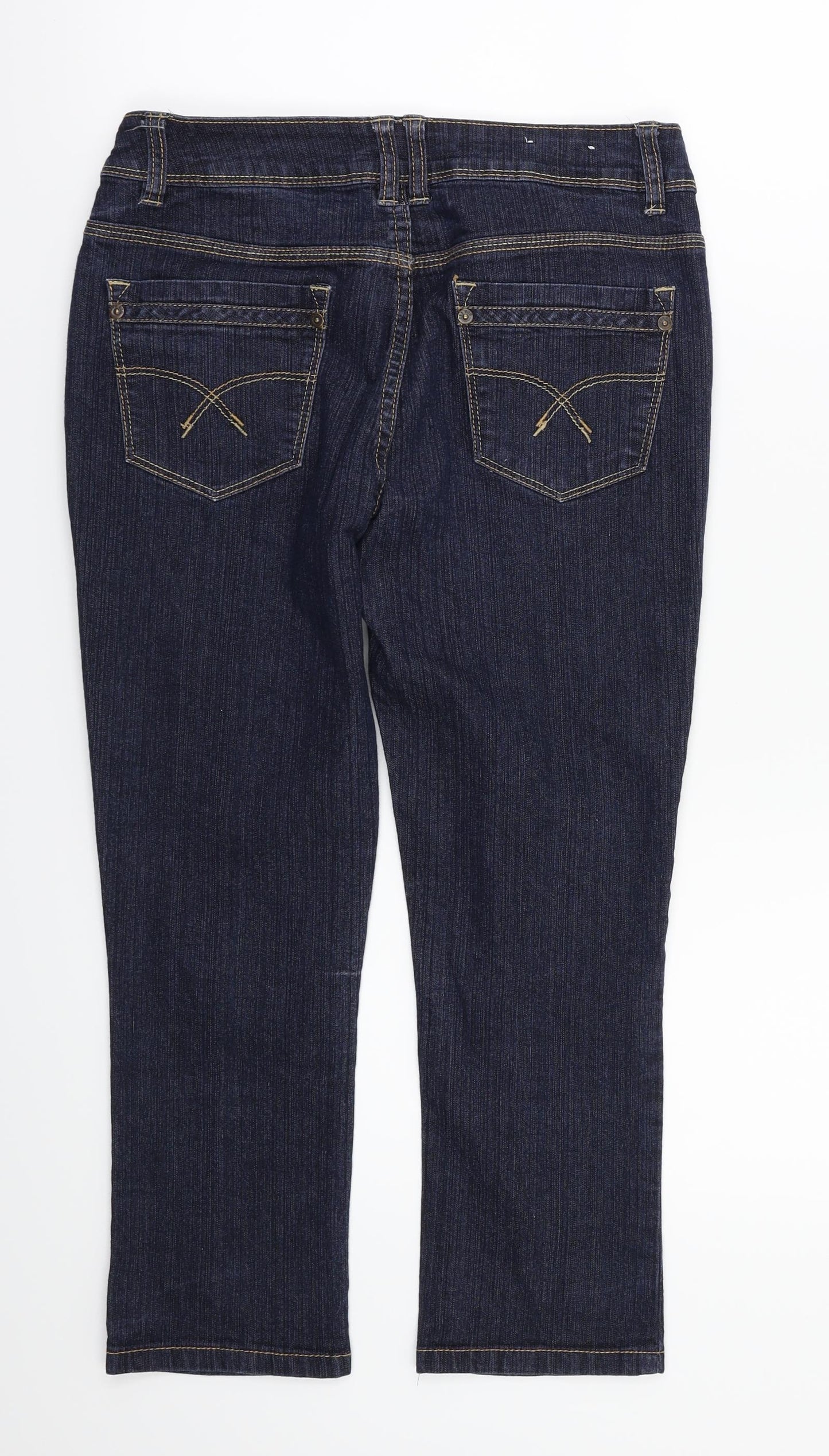yesyes Womens Blue   Capri Jeans Size 10 L23 in