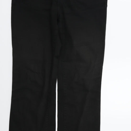 M&S Womens Black   Straight Jeans Size 14 L29 in