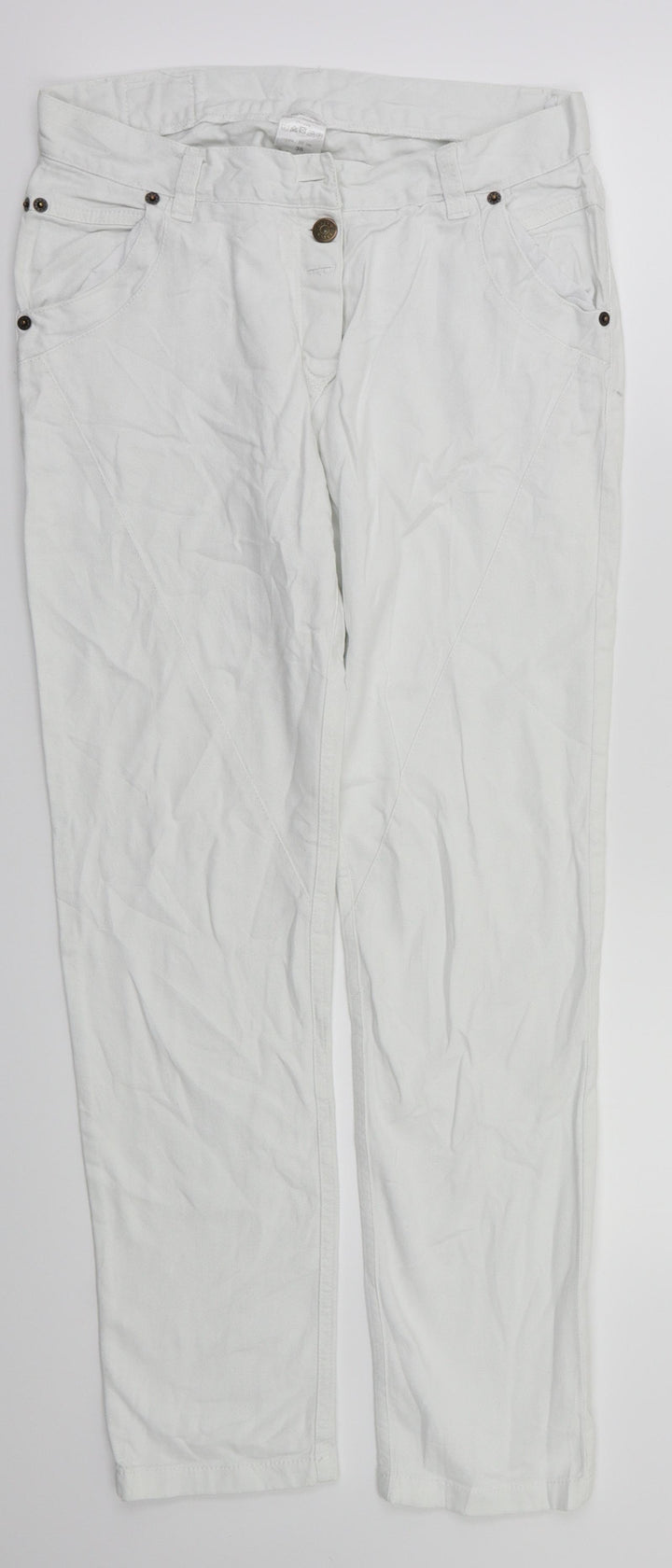 DAYS  Womens White   Straight Jeans Size 8 L29 in