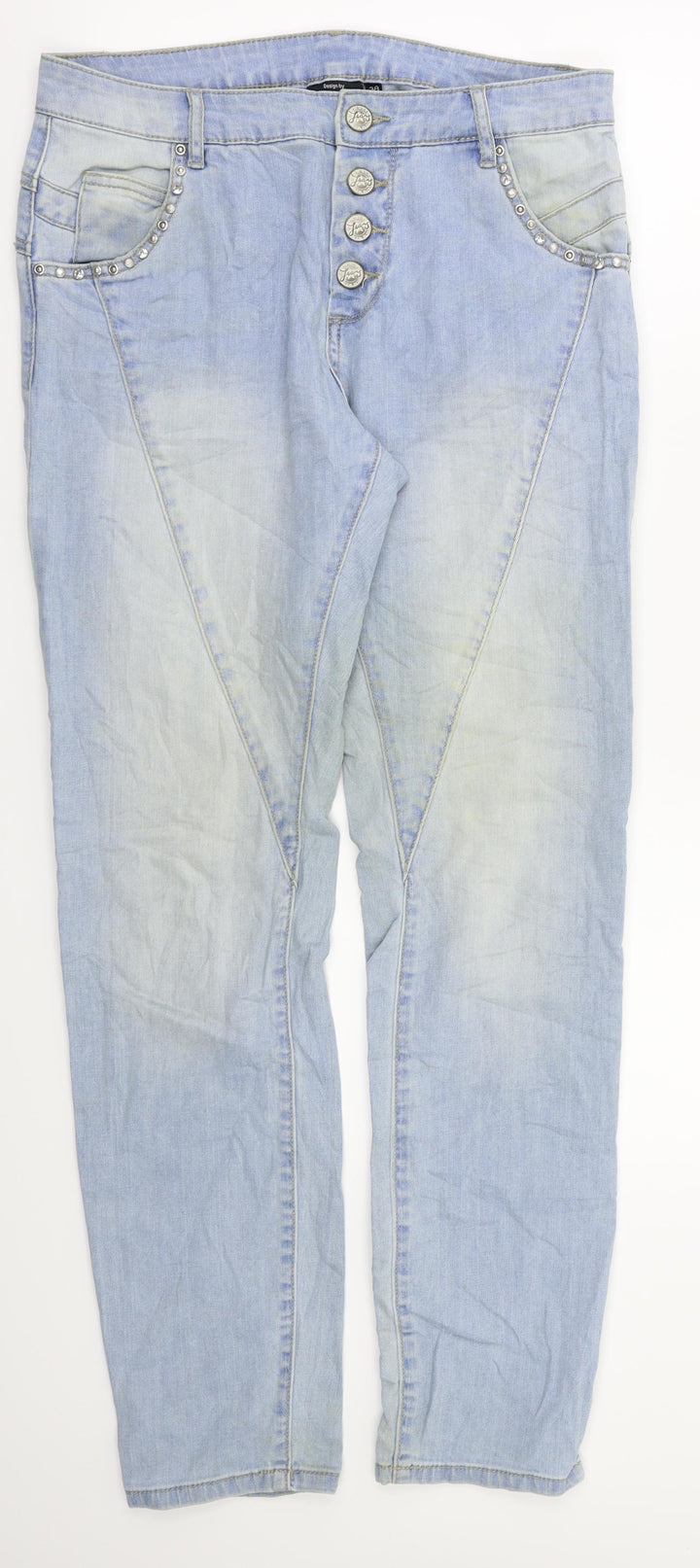 KappAhl Womens Blue Skinny Jeans Size 10 L31 in