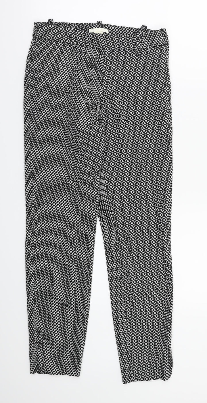 H&M Womens Grey Argyle/Diamond  Sweatpants Trousers Size 6 L27 in