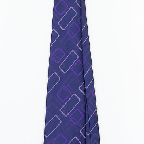 Primark  Blue Geometric  Pointed Tie One Size