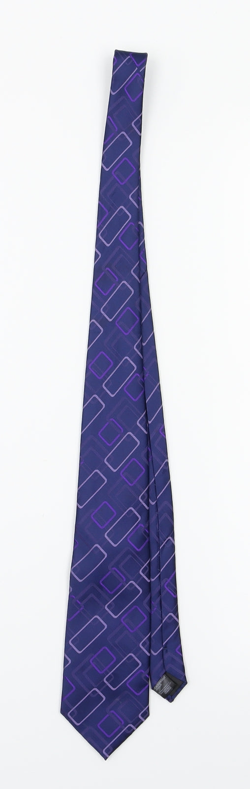 Primark  Blue Geometric  Pointed Tie One Size