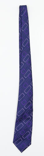 Primark  Blue Geometric  Pointed Tie One Size