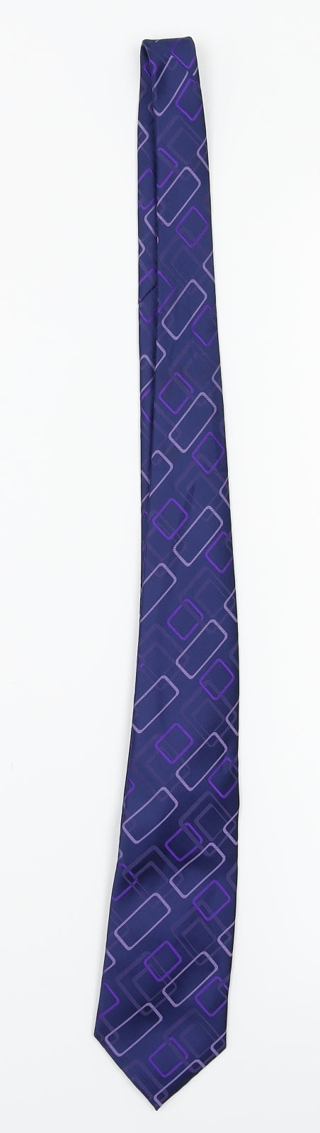 Primark  Blue Geometric  Pointed Tie One Size