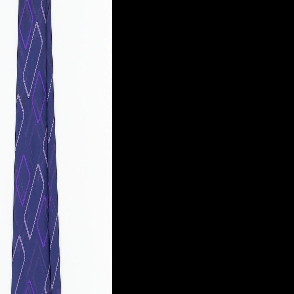 Primark  Blue Geometric  Pointed Tie One Size