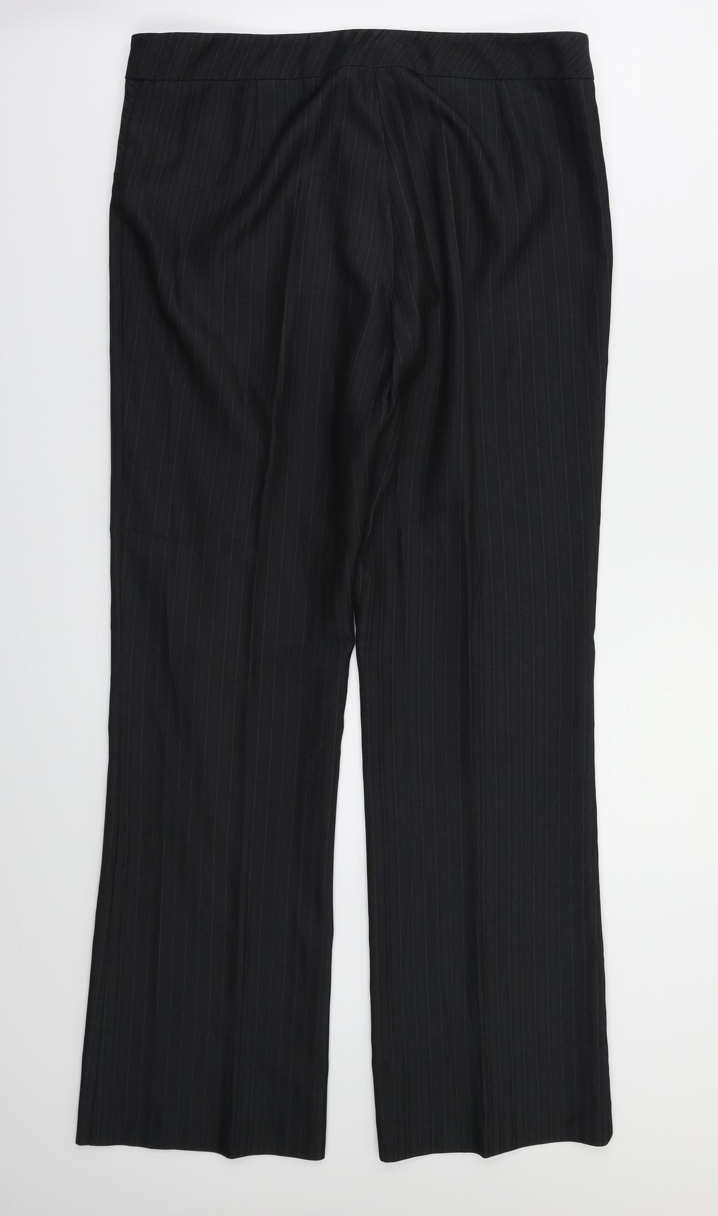 George Womens Grey Striped  Trousers  Size 10 L29 in