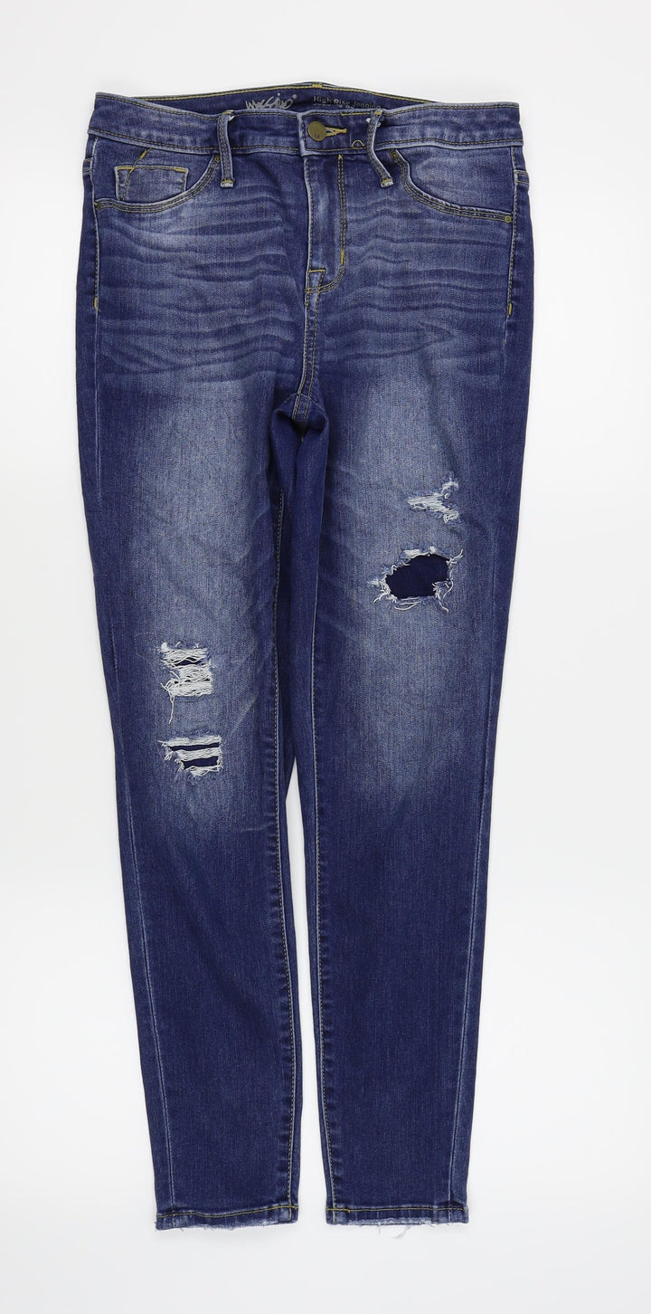 Denim Womens Blue Skinny Jeans Size 6 L26 in - ripped jeans