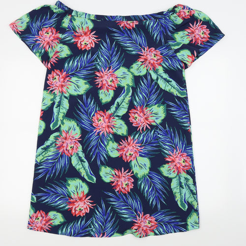 Asda George Womens Blue Floral  Fit & Flare  Size 12