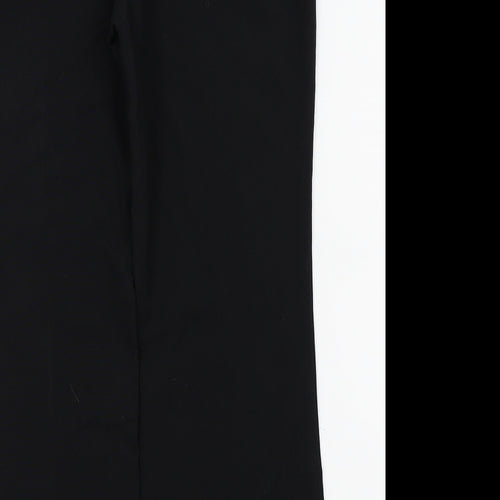 m&S Womens Black   Trousers  Size 10 L25 in