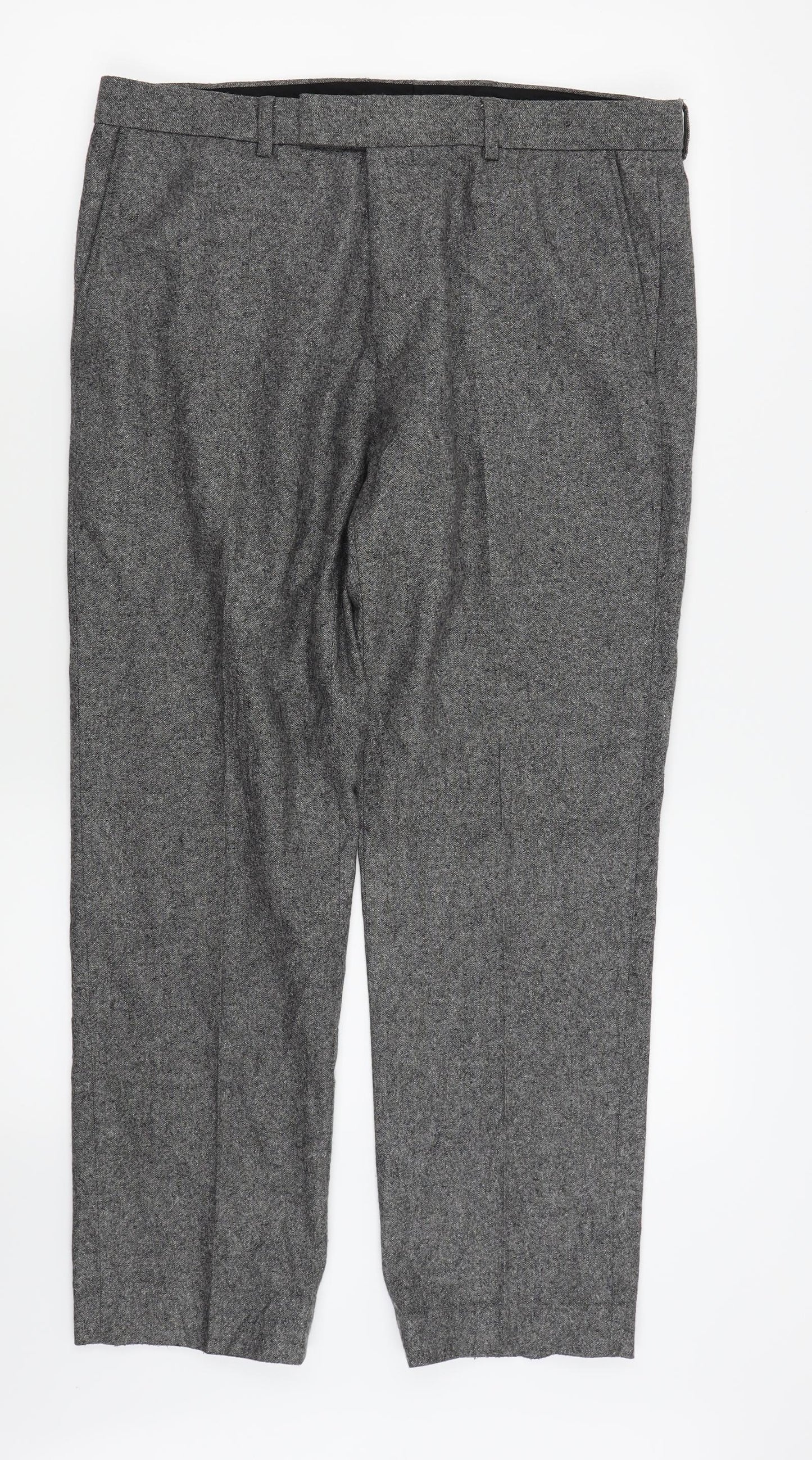 M&S Mens Grey   Trousers  Size 34 in L29 in
