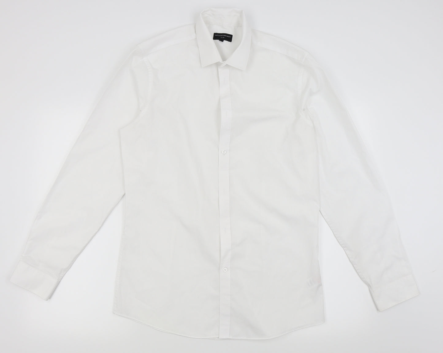 taylor&wright Mens White    Dress Shirt Size 15.5