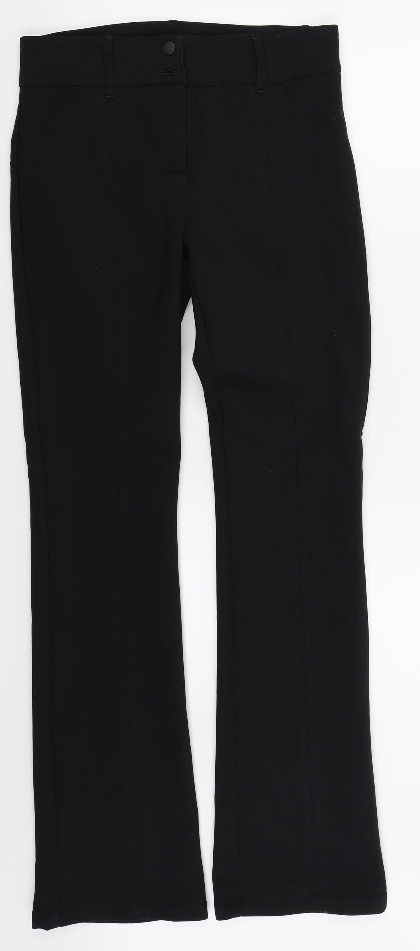 neext Womens Black   Trousers  Size 12 L31 in